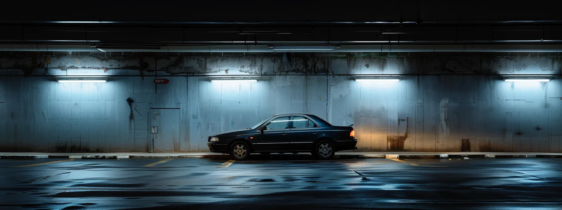 Unlocking Solutions: How to Access 24 Hour Car Lockout Services 1 a car locked out in a dimly lit parking lot with a locksmith rushing to provide emergency assistance.