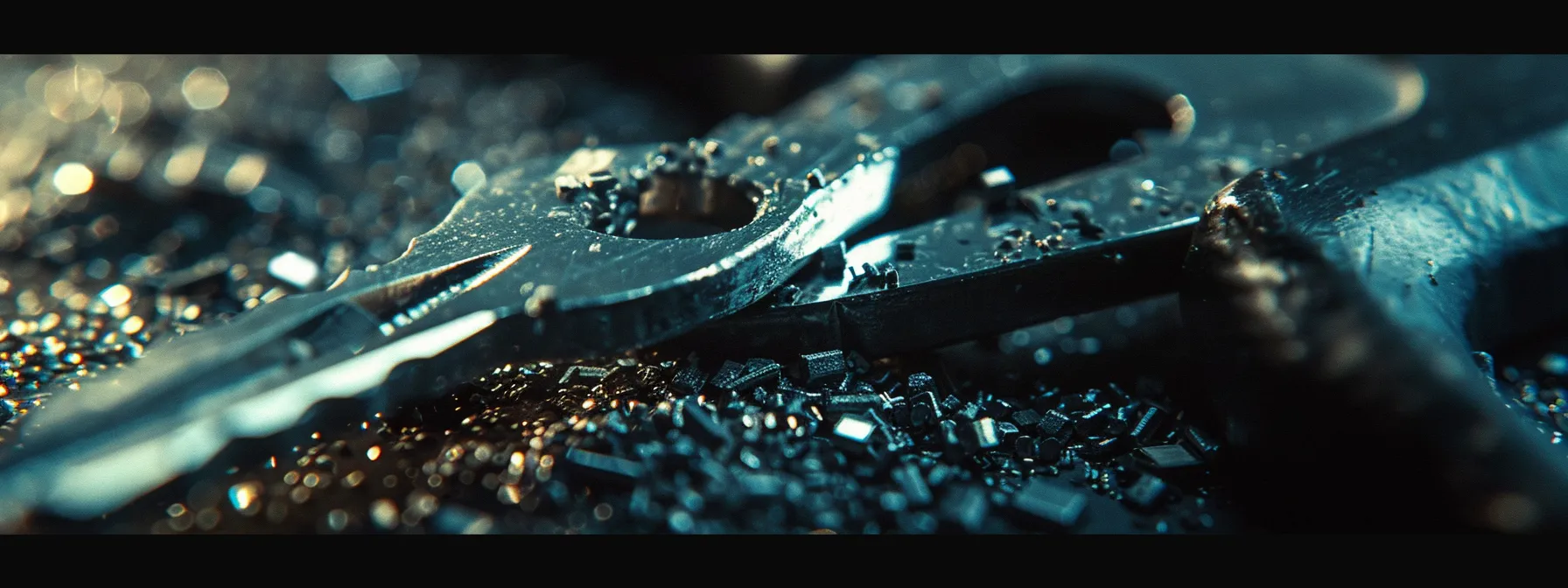 a close-up shot of needle-nose pliers gripping a visible key piece embedded in a car lock, showcasing the intricate process of extracting a broken key.