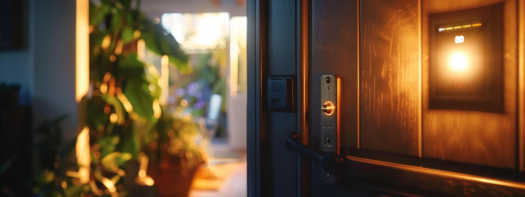 a gleaming key safe mounted on a sturdy wall, with a homeowner diligently updating the access code for optimal performance.