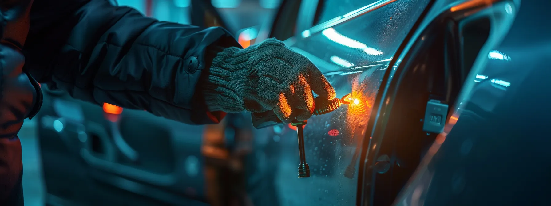 Unlocking Solutions: How to Access 24 Hour Car Lockout Services 6 a locksmith using specialized tools to unlock a car door with precision and efficiency.