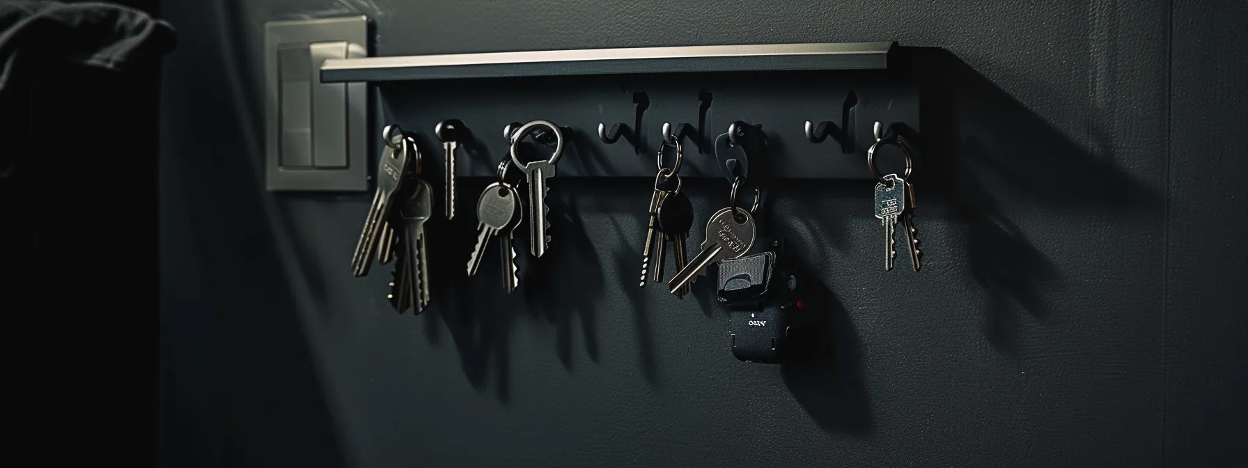 Comprehensive Guide to Solving Car Lockout Situations 5 an organized key rack with spare keys and a keyless entry system, ensuring easy access and prevention of future lockout situations.