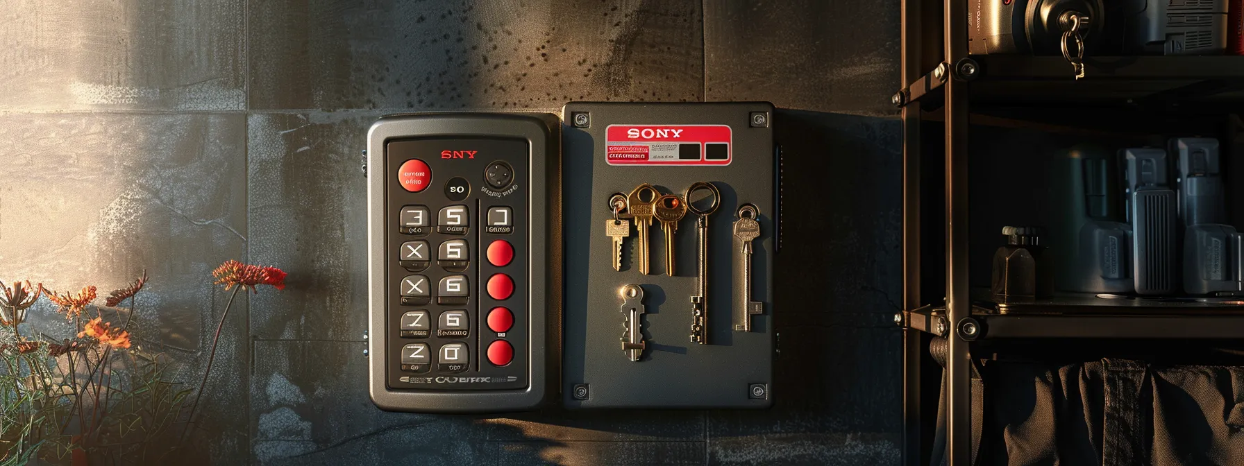 a sturdy, weather-resistant key safe with advanced security features stands out against a backdrop of different key safe brands, highlighting durability and protection. a sturdy, weather-resistant key safe with advanced security features stands out against a backdrop of different key safe brands, highlighting durability and protection.