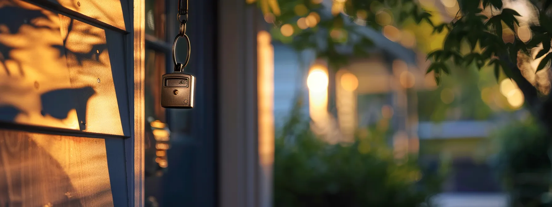 a weather-resistant keysafe hanging securely under a sheltered porch, shielded from the elements. a weather-resistant keysafe hanging securely under a sheltered porch, shielded from the elements.