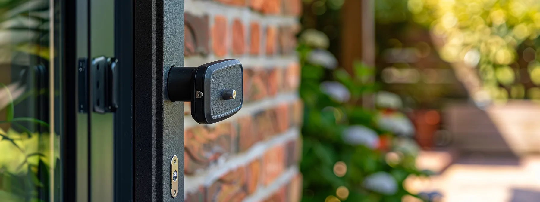 a close-up shot of a sturdy, weatherproof keysafe mounted on a brick wall outside a house, showcasing its durability and functionality in enhancing home security. a close-up shot of a sturdy, weatherproof keysafe mounted on a brick wall outside a house, showcasing its durability and functionality in enhancing home security.